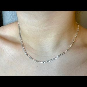 Sterling Silver Figaro Chain